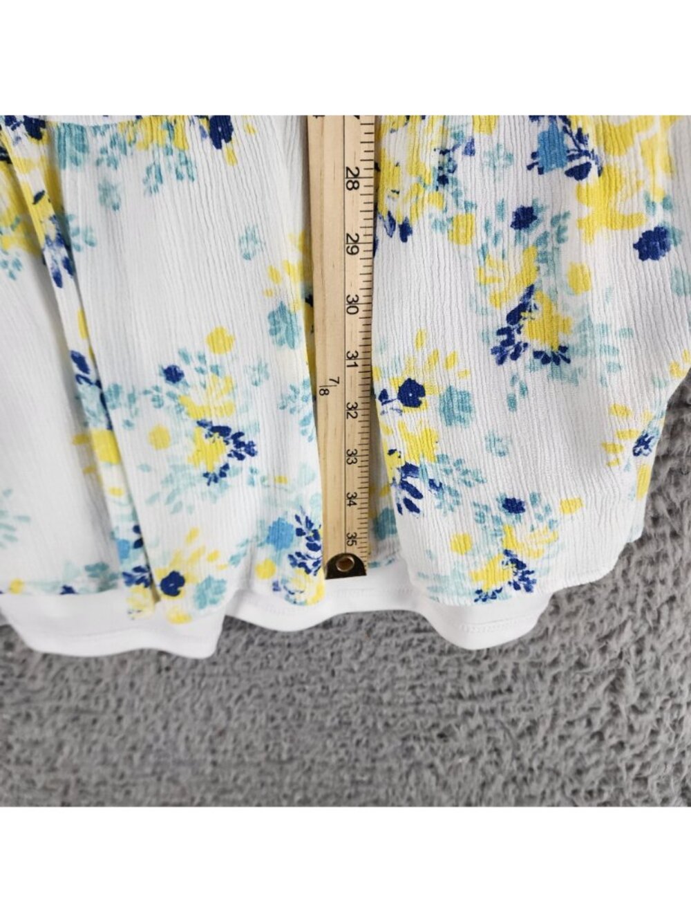 Torrid Dress Womens 3X White Floral Adjustable Strap Summer Mini Dress *GUC* - Picture 3 of 11